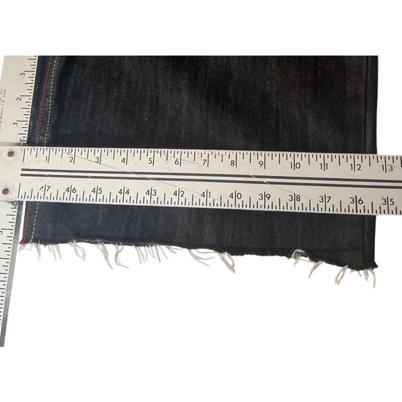 Royal Blue Y2K Baggy Cut Jorts Shorts Size 36 Denim - Picture 5 of 6